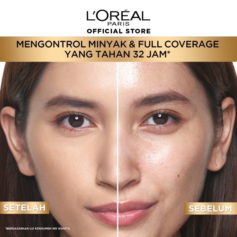 L’Oreal Paris Infallible 32 Hr Matte Cover Liquid Foundation - 30ml (Make Up Loreal Natural Tahan 32 Jam)