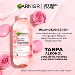 Garnier Micellar Rose Water Cleanse & Glow Skin Care 125ml (Make Up Remover Dengan Air Mawar) | Cocok Untuk Kulit Sensitif