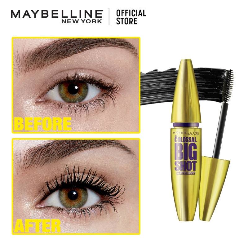 MAYBELLINE OFFICIAL Magnum Big Shot Mascara Make Up - 8.9gr (Mascara Untuk Bulu Mata Tebal Dramatis Dalam Satu Kali Pulas)