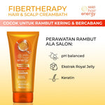 Makarizo Hair Energy Fibertherapy Hair & Scalp Creambath Royal Jelly Extract Tube 200 mL