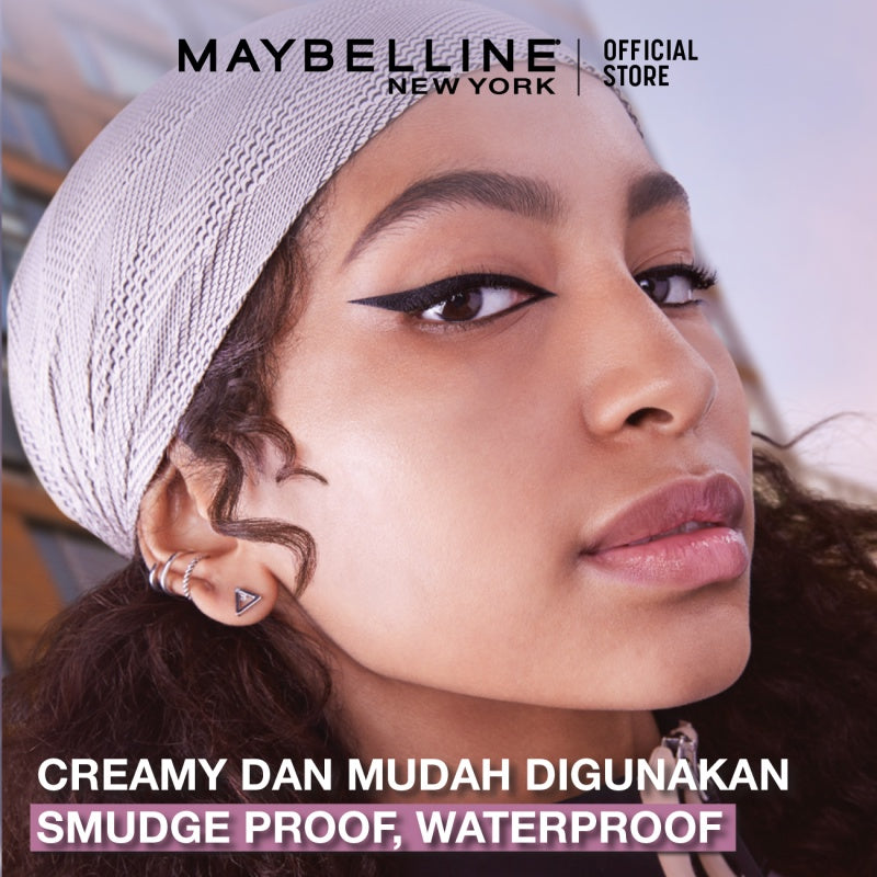 MAYBELLINE OFFICIAL Line Tattoo Crayon Pen Liner - Eyeliner Makeup Black Waterproof Tahan Air Long Lasting