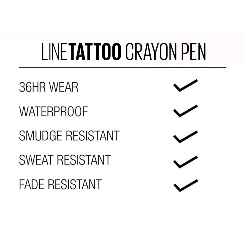 MAYBELLINE OFFICIAL Line Tattoo Crayon Pen Liner - Eyeliner Makeup Black Waterproof Tahan Air Long Lasting