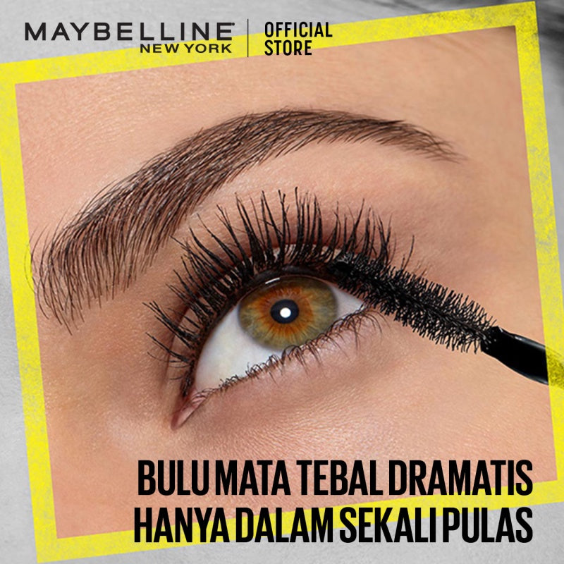 MAYBELLINE OFFICIAL Magnum Big Shot Mascara Make Up - 8.9gr (Mascara Untuk Bulu Mata Tebal Dramatis Dalam Satu Kali Pulas)