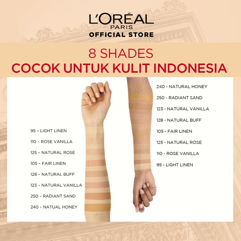 L’Oreal Paris Infallible Oil Killer High Coverage Powder Foundation Make Up - 6gr (Natural Matte & 24 Jam Oil Control)