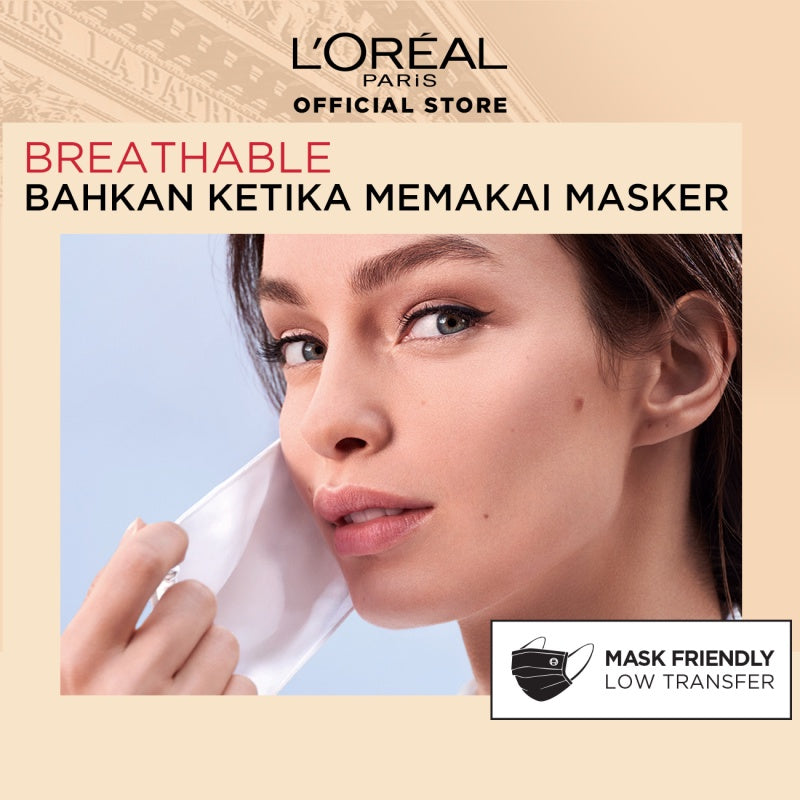 L’Oreal Paris Infallible Oil Killer High Coverage Powder Foundation Make Up - 6gr (Natural Matte & 24 Jam Oil Control)