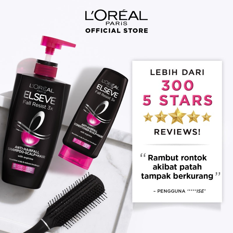 L'Oreal Paris Fall Resist 3x Hair Mask Hair dengan Arginine Protein - Rambut Rontok Berkurang hingga 5X 200ml Rambut Rontok dan Rapuh Hairfall Hair loss Hair Mask Masker Rambut Perawatan rambut rontok