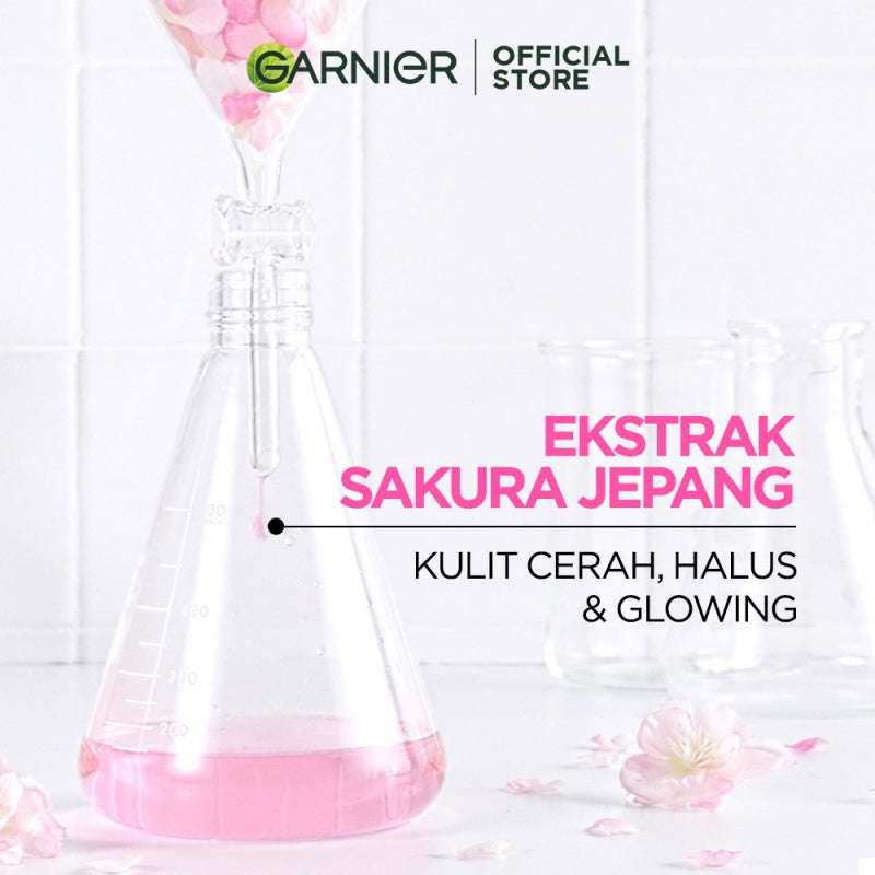 Garnier Sakura Glow Hyaluron 30x Booster Serum Skin Care 15ml (untuk Kulit Glowing dalam 7 Hari)