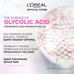L'Oreal Paris Glycolic Bright Glowing Day Cream 50ml + Night Cream 50ml - Melembapkan dan Mencerahkan  Kulit Kusam, Noda Hitam, Bekas Jerawat, Eksfoliasi  Brightening day cream, cream flek hitam, cream pencerah