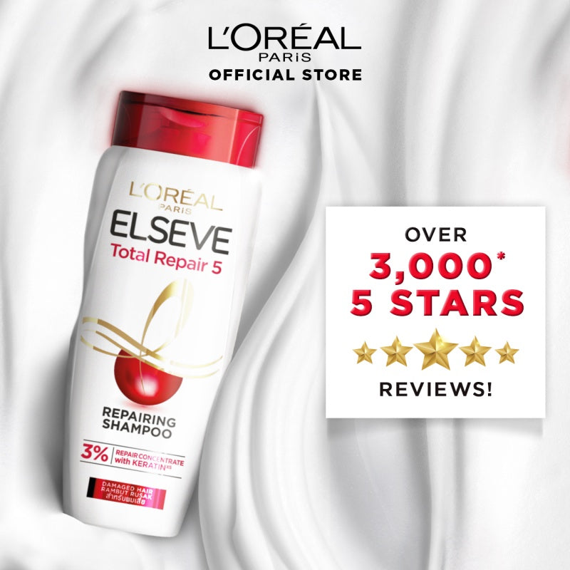 L'Oreal Paris Elseve Total Repair 5 Repairing Shampoo Hair Care 155ml