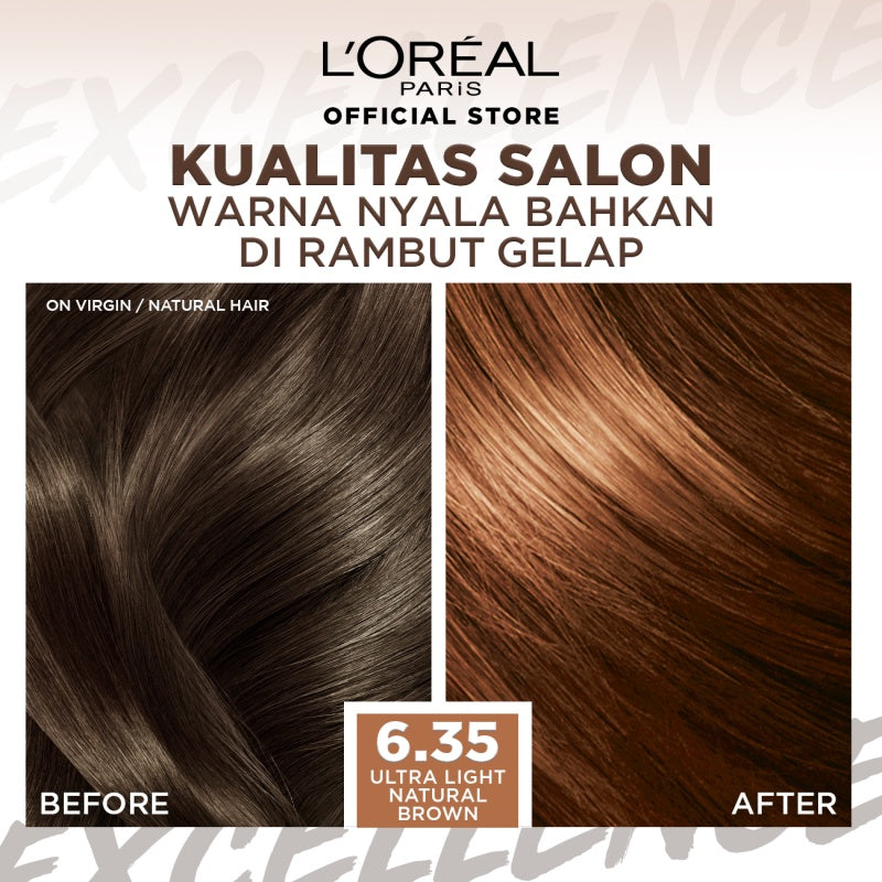 L'Oreal Paris Excellence Fashion Ultra Light Advance Ultra Care #6.35