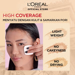 L’Oreal Paris Infallible Oil Killer High Coverage Powder Foundation Make Up - 6gr (Natural Matte & 24 Jam Oil Control)