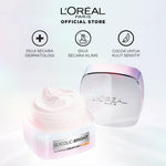L'Oreal Paris Glycolic Bright Glowing Day Cream 50ml + Night Cream 50ml - Melembapkan dan Mencerahkan  Kulit Kusam, Noda Hitam, Bekas Jerawat, Eksfoliasi  Brightening day cream, cream flek hitam, cream pencerah