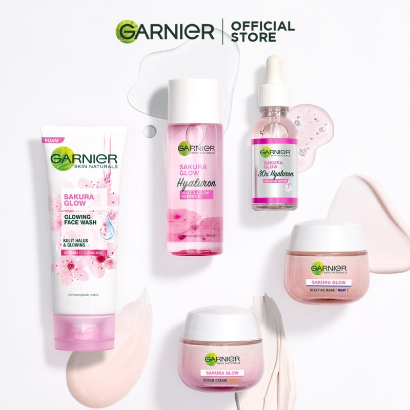 Garnier Sakura Glow Hyaluron 30x Booster Serum Skin Care 15ml (untuk Kulit Glowing dalam 7 Hari)