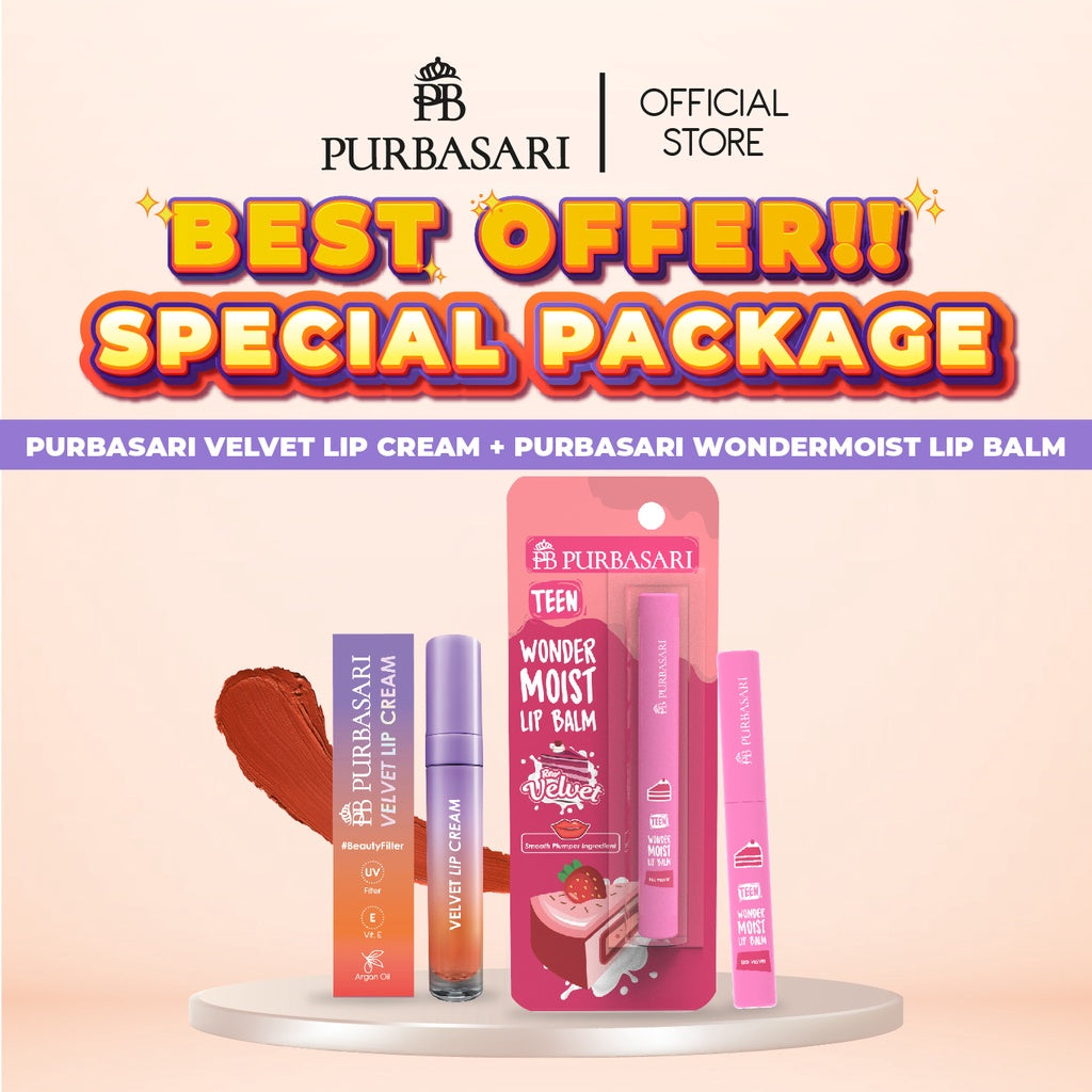 [Special Package] Purbasari Velvet Lip Cream + Wondermoist Lip Balm