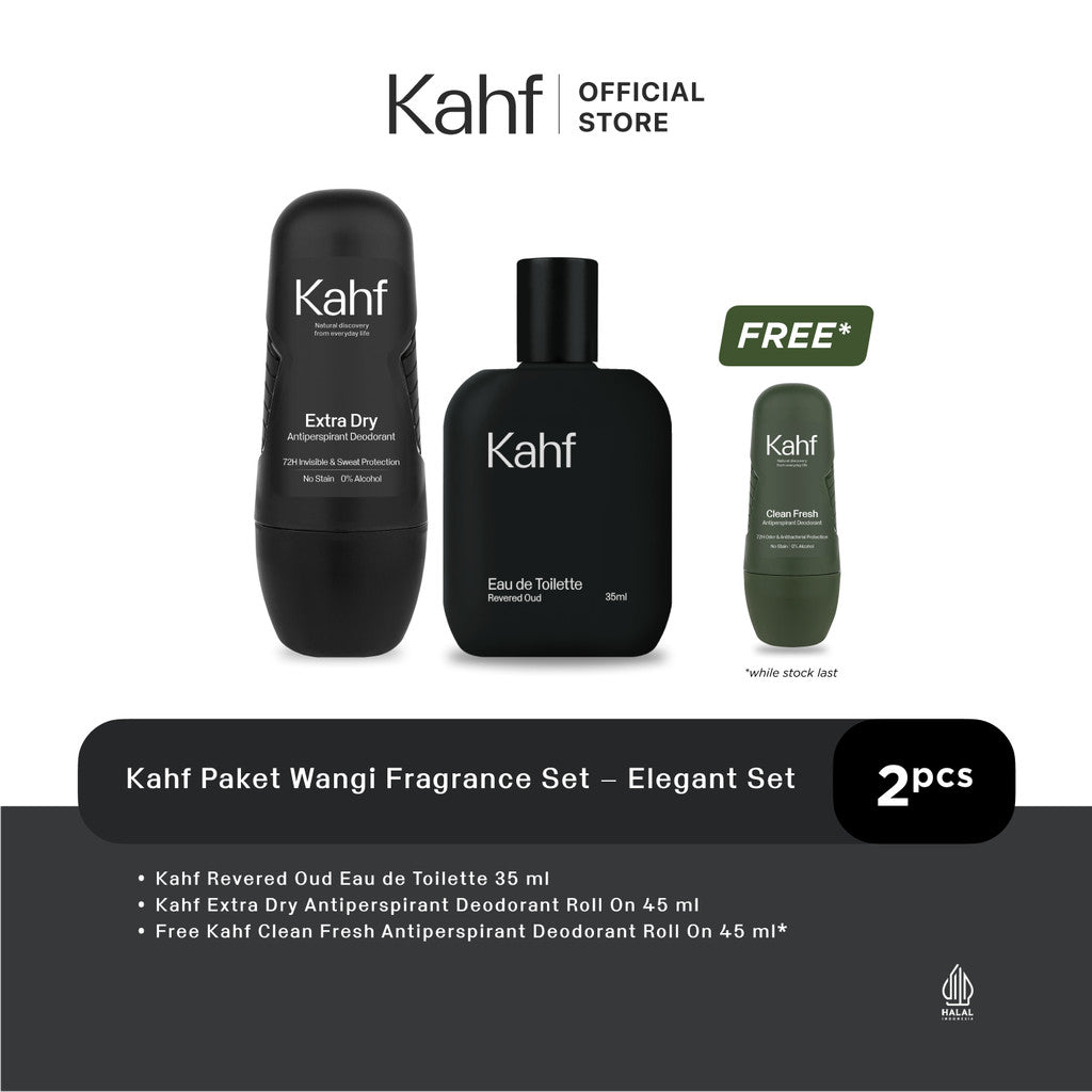 [SPECIAL EDITION : JUMAT BERKAHF] Kahf Paket Wangi - Paket Eau de Toilette dan Deodorant Free Deodorant