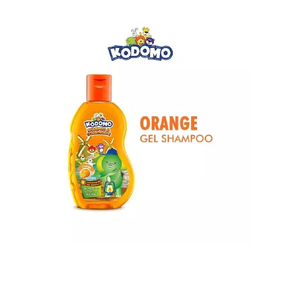 KODOMO Shampoo & Conditioner Gel 45ml - Shampo Anak Botol Kecil