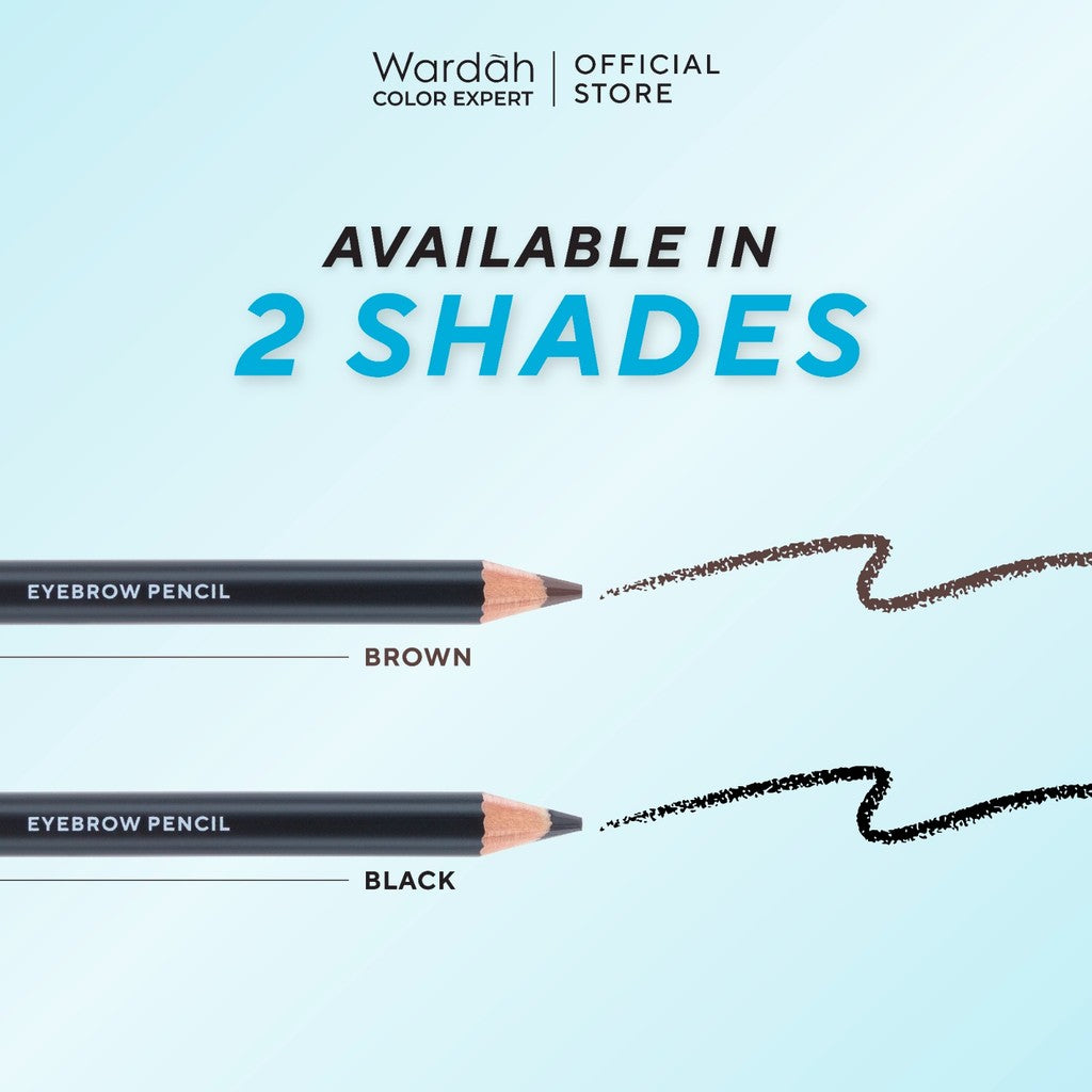 Wardah EyeXpert Eyebrow Pencil - Makeup - Eye Make Up - Eyeliner - Eye Liner - Eyeliner Pigmented - Eyeliner Longlasting Tahan Lama