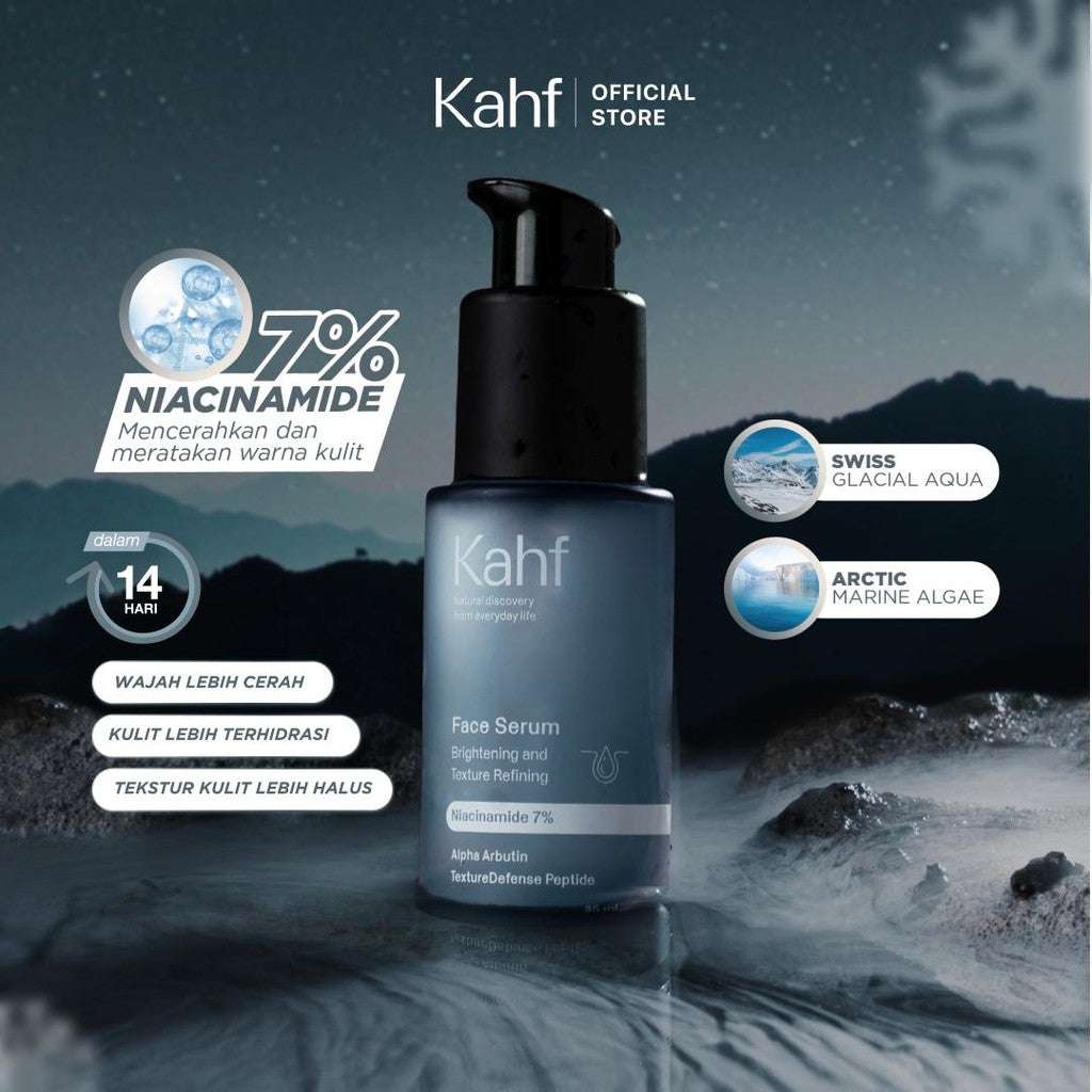 Kahf Brightening and Texture Refining Face Serum (30ml) - Niacinimide 7%- Serum Wajah