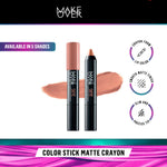 MAKE OVER Color Stick Matte Crayon 2.6 g - Lipstick Bibir Matte untuk Base Ombre BEST SELLER