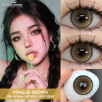 Eyeshare Softlens Big Eyes 14.5mm ALPS Brown 1 Pasang Lensa Kontak Softlen Gray