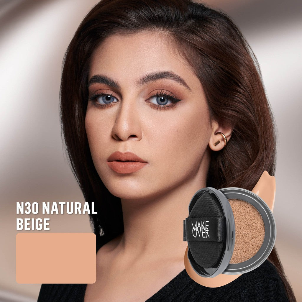 [SPECIAL 11.11] NEW! MAKE OVER REFILL Hydrastay Prismatic Glass Cushion - Glow Cushion Plumpy Tahan Cuaca Panas Lembab Anti Crack Smudgeproof Tidak Cakey Tidak Crease High Coverage Tahan Banting Radiant Foundation Compact Makeup Concealer