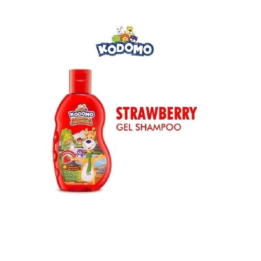 KODOMO Shampoo & Conditioner Gel 45ml - Shampo Anak Botol Kecil