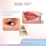 [BUNDLE] WARDAH Paket Colorfit Quad  Eye Palette + Matte Lip Cream - Makeup