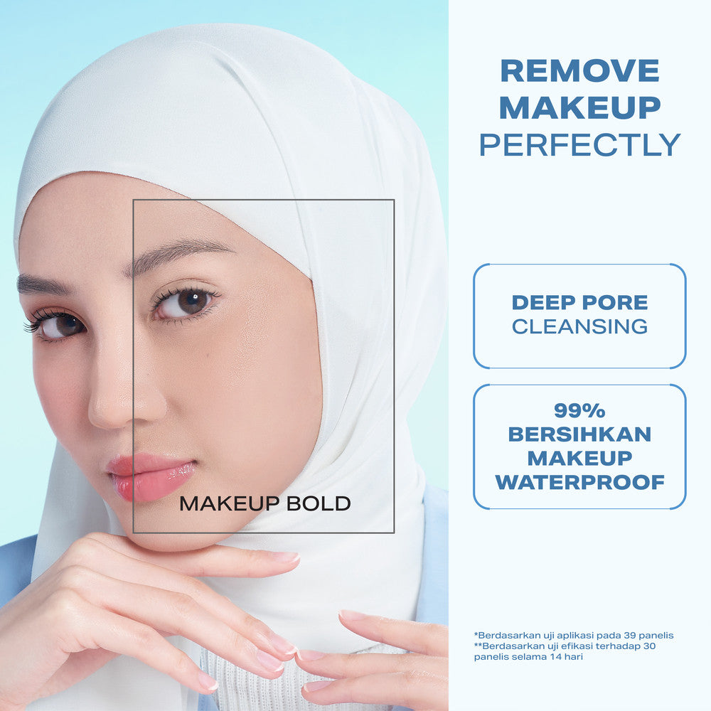 Wardah Lightening Oil-Infused Micellar Water - Make Up Remover dengan Advanced Niacinamide - Mencerahkan dan Melembapkan - Tidak Perih di Mata - Skincare