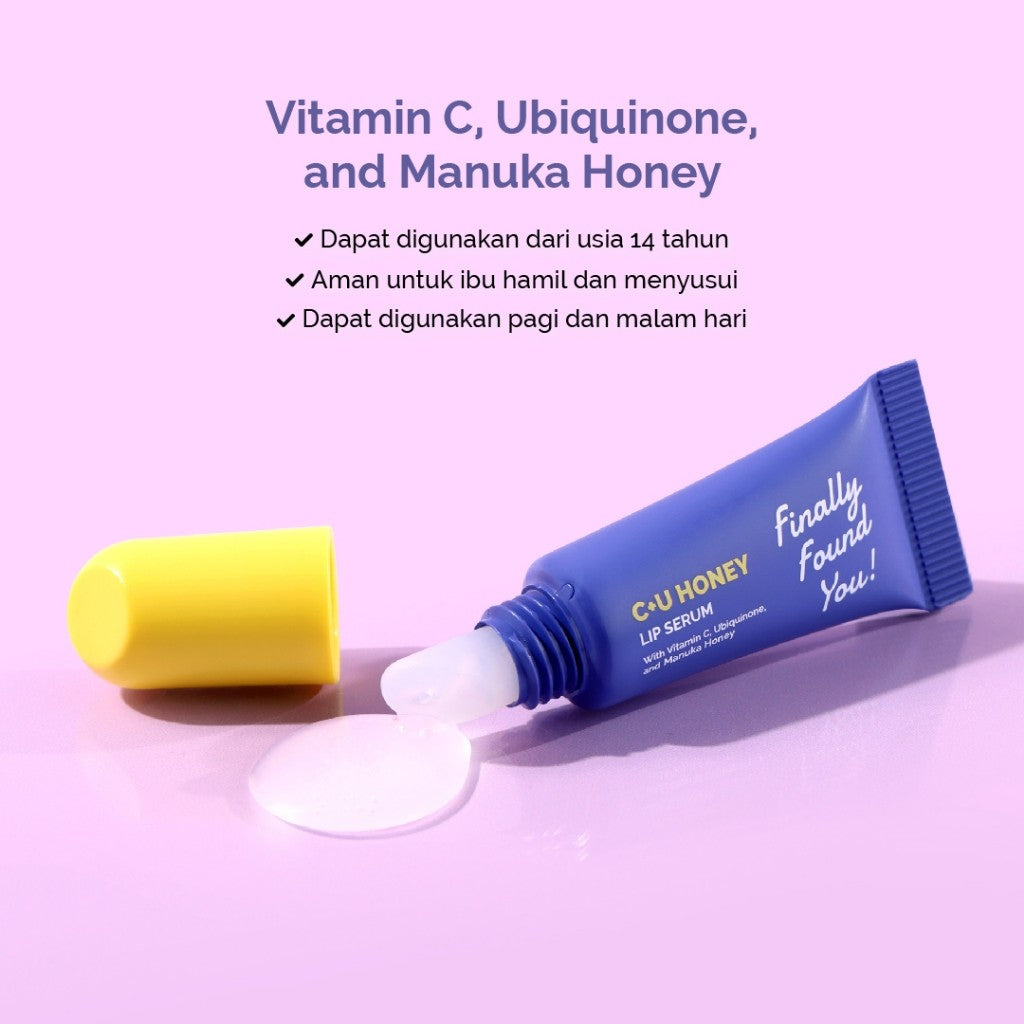 Finally Found You! C+U Honey Lip Serum untuk Melembapkan dan Mencerahkan Bibir 5ml