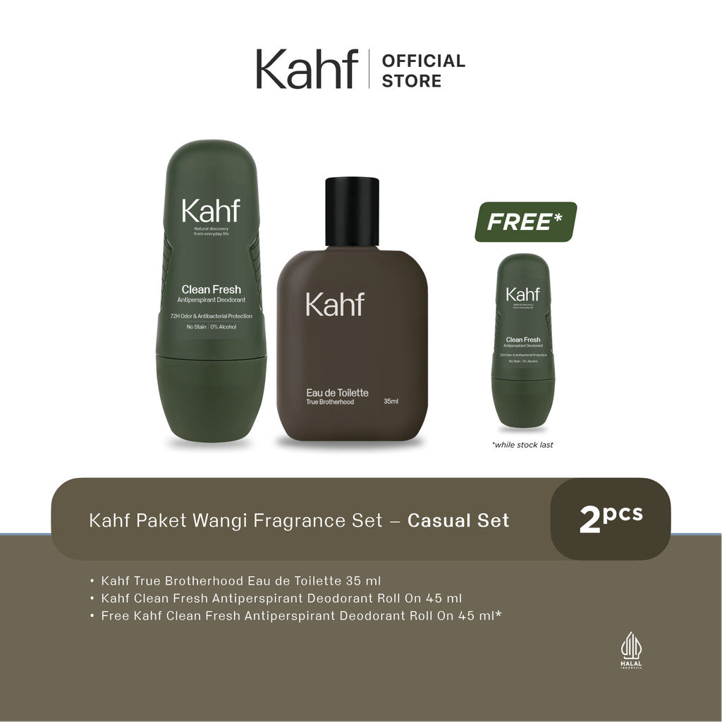 [SPECIAL EDITION : JUMAT BERKAHF] Kahf Paket Wangi - Paket Eau de Toilette dan Deodorant Free Deodorant