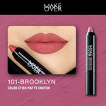 MAKE OVER Color Stick Matte Crayon 2.6 g - Lipstick Bibir Matte untuk Base Ombre BEST SELLER