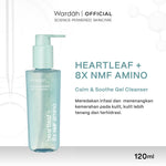 WARDAH Heartleaf + 8X NMF Amino Calm & Soothe Gel Cleanser 120 ml - Sabun Cuci Muka Face Wash Gentle Lembut untuk Melembabkan dan Menenangkan Kulit Wajah yang Kemerahan - Calm and Soothe Gel Cleanser -  Skincare