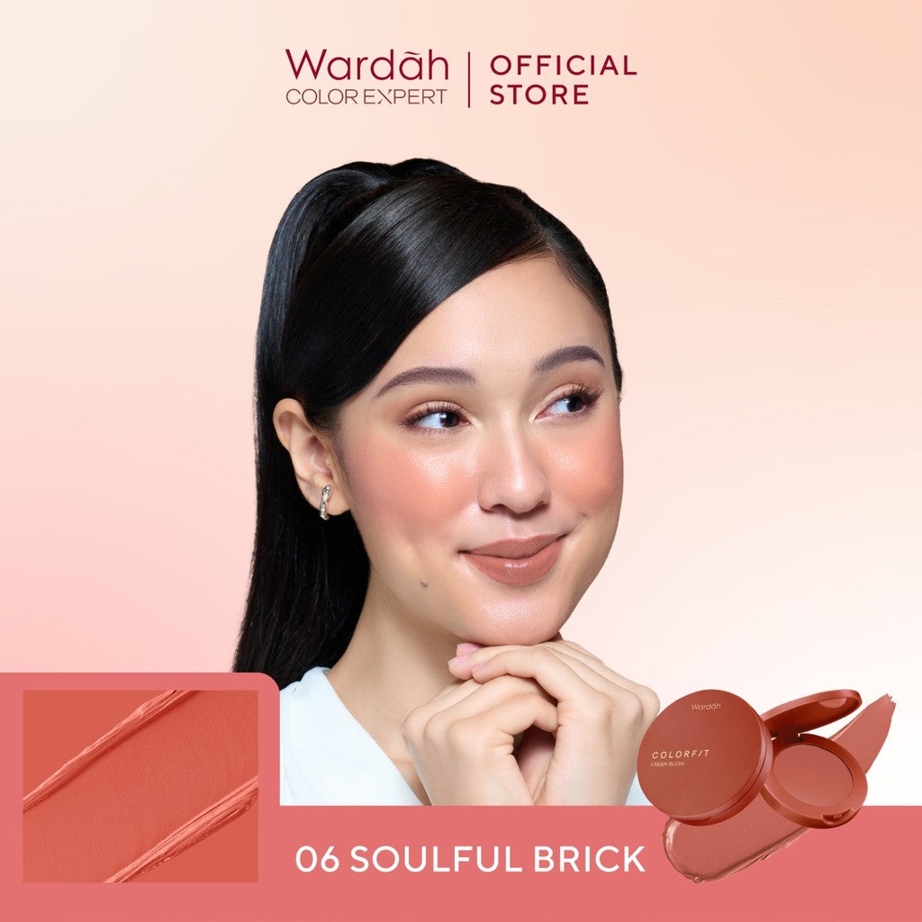 WARDAH Colorfit Cream Blush - Formula ringan dan teksturnya creamy - Makeup - Blush On - Liquid Blush - Blush On Cream Blush - Make Up - Blush On Cool Tone - Blush On Warm Tone - Blush On Wardah