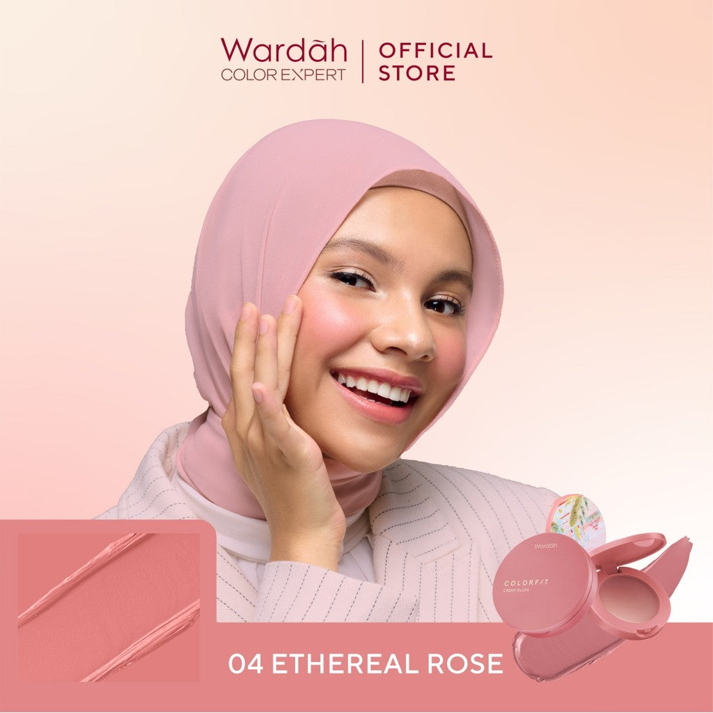 WARDAH Colorfit Cream Blush - Formula ringan dan teksturnya creamy - Makeup - Blush On - Liquid Blush - Blush On Cream Blush - Make Up - Blush On Cool Tone - Blush On Warm Tone - Blush On Wardah