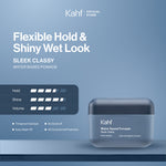 [PAKET RAMBUT ON POINT, BEBAS LEPEK SEHARIAN]  Kahf Sleek Classy Water-Based - Matte Dapper Water Based Pomade 70gr - Volumized Suave Hair Powder 10g - Hair Pomade Pria