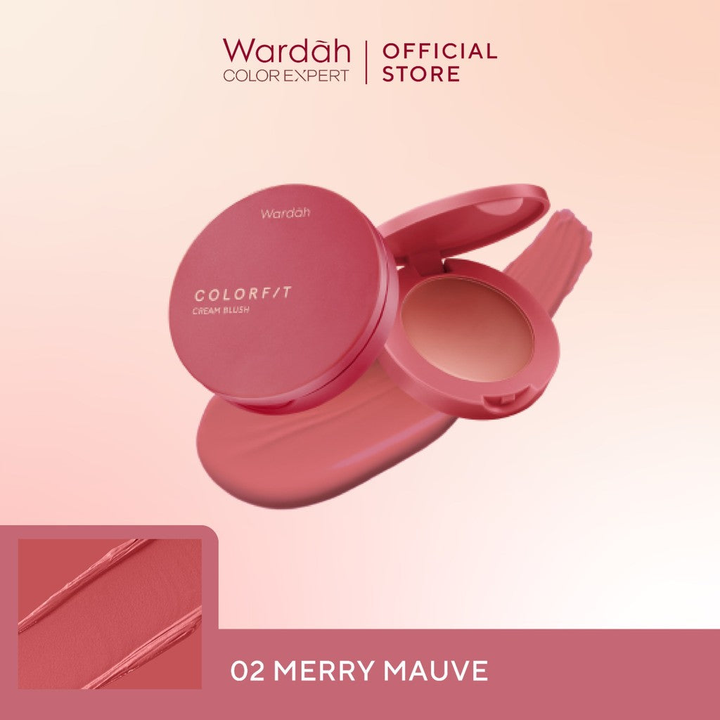 WARDAH Colorfit Cream Blush - Formula ringan dan teksturnya creamy - Makeup - Blush On - Liquid Blush - Blush On Cream Blush - Make Up - Blush On Cool Tone - Blush On Warm Tone - Blush On Wardah