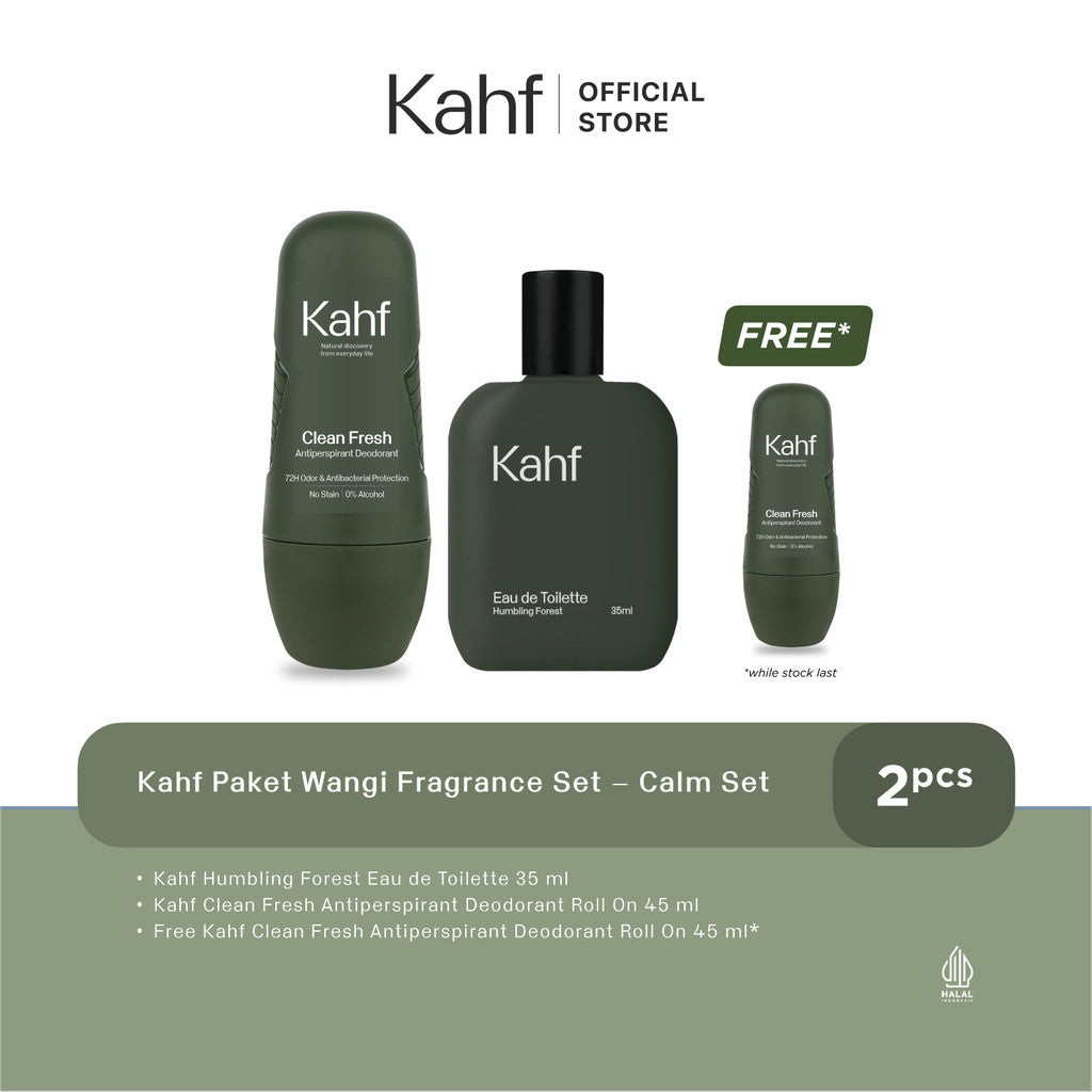 [SPECIAL EDITION : JUMAT BERKAHF] Kahf Paket Wangi - Paket Eau de Toilette dan Deodorant Free Deodorant