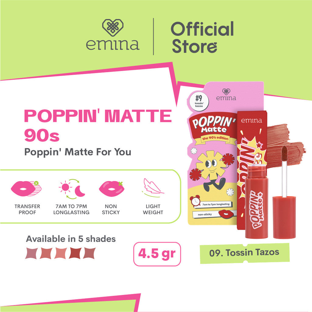 Emina Poppin' Matte The 90s Edition 4.5 g - Lip Matte Transferproof