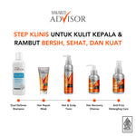 PAKET EXPERT RAMBUT RONTOK & KETOMBE - Makarizo Advisor Dual Defense Shampoo + Hair & Scalp Tonic