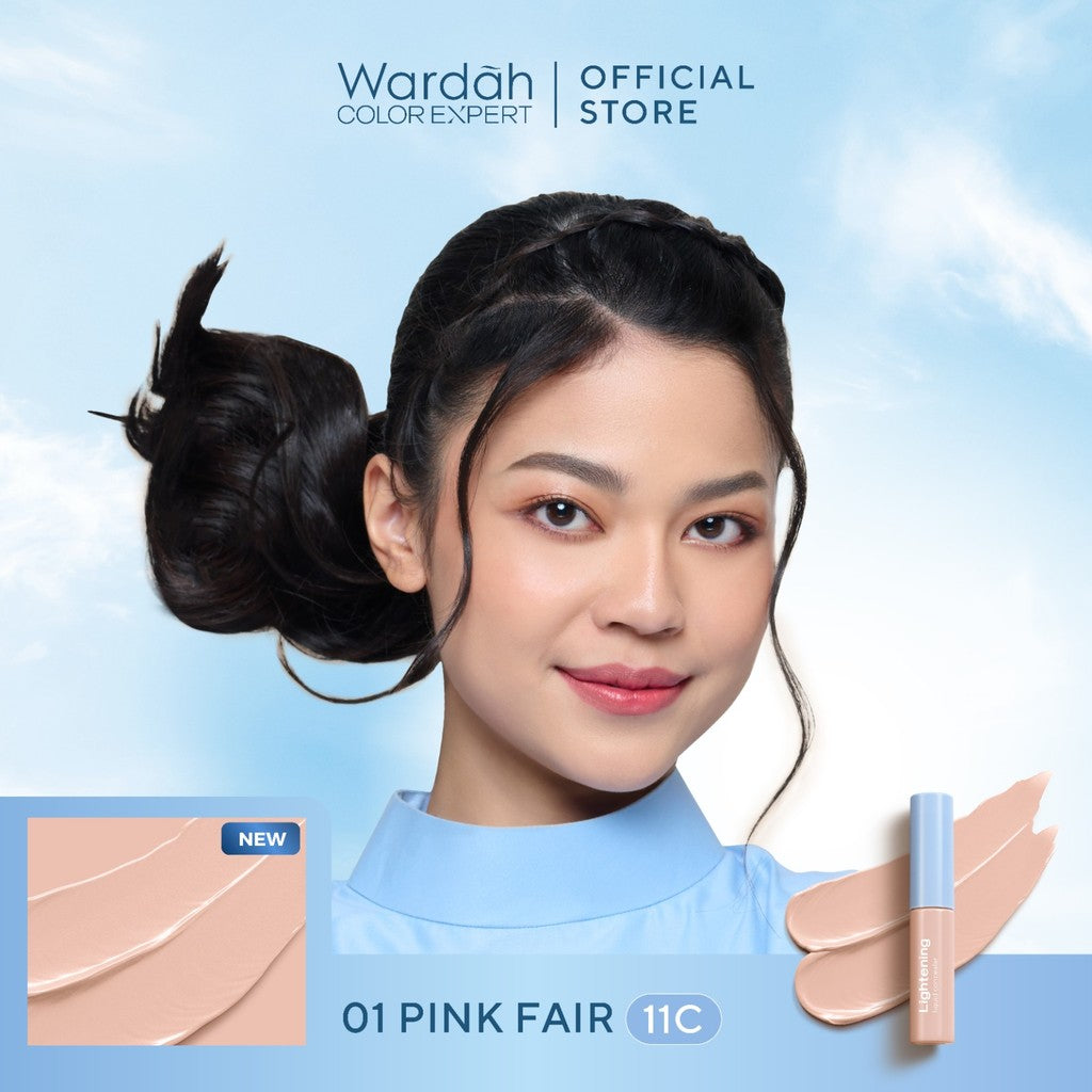 WARDAH Lightening Liquid Concealer 6g - Medium to High Coverage dalam Formula Extra Ringan yang Mengandung SPF 35 PA+++ dan Serum Niacinamide Untuk Hasil Makeup Flawless dan Cerah - Makeup