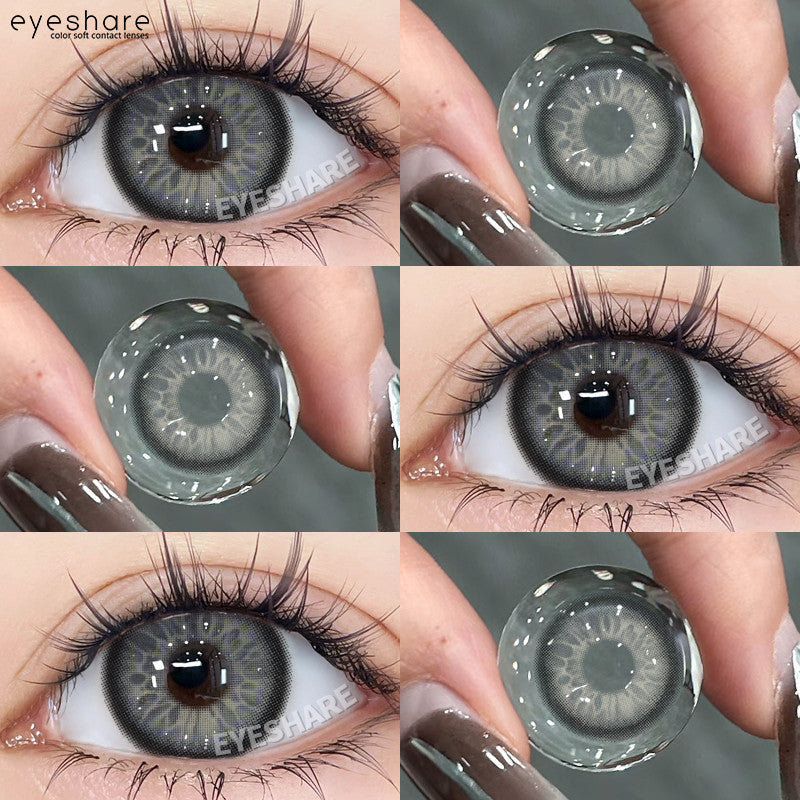 Eyeshare Softlens Big Eyes 14.5mm ALPS Brown 1 Pasang Lensa Kontak Softlen Gray