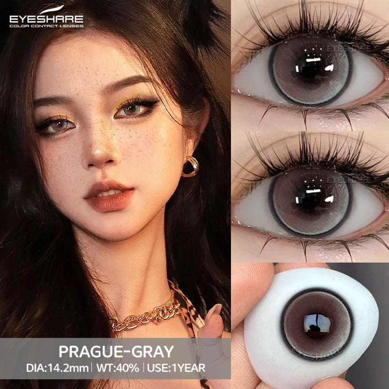 Eyeshare Softlens Big Eyes 14.5mm ALPS Brown 1 Pasang Lensa Kontak Softlen Gray