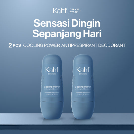 Twin Pack Kahf Deodorant Roll On Antiperspirant 45 ml - 2 pcs Deodoran Pria - Suitable for Daily Use
