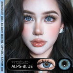 Eyeshare Softlens Big Eyes 14.5mm ALPS Brown 1 Pasang Lensa Kontak Softlen Gray