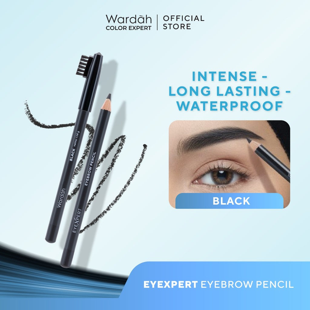 Wardah EyeXpert Eyebrow Pencil - Makeup - Eye Make Up - Eyeliner - Eye Liner - Eyeliner Pigmented - Eyeliner Longlasting Tahan Lama