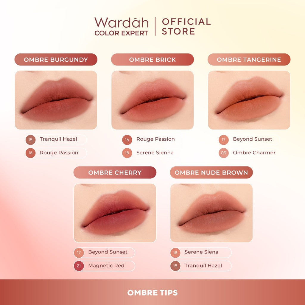 [New!] Wardah Colorfit Velvet Matte Lip Mousse Color Therapy™ - Limited Edition - Lip Cream Tahan Lama - Hasil Matte dan Blurry Effect - Tekstur Mousse-like Yang Halus - Makeup