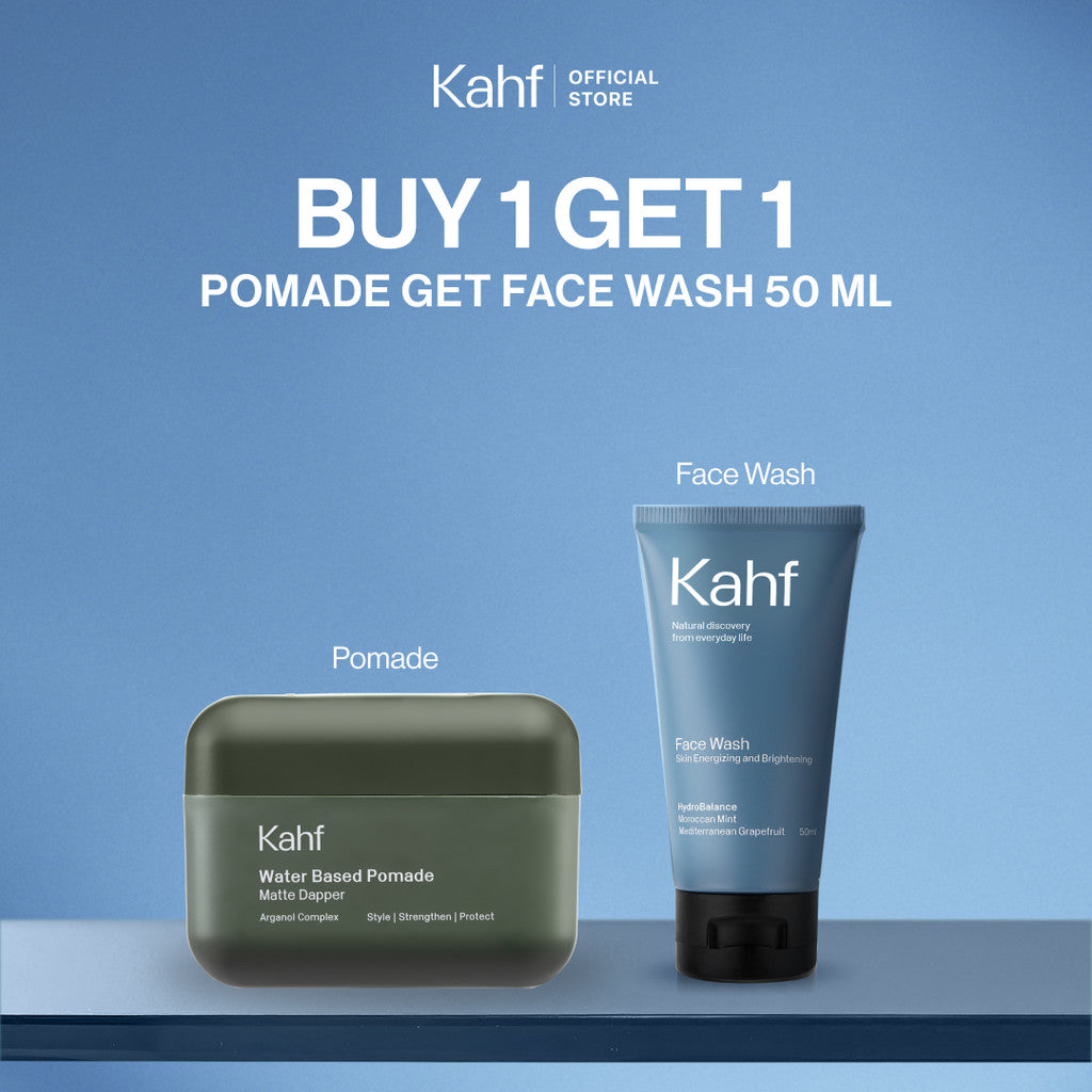 Pomade Matte Dapper GET Face Wash Skin Energizing and Brightening 50 ml - Pomade Rambut & Sabun Cuci Muka Pria - Suitable for Daily Use