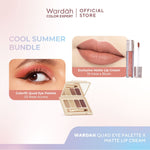 [BUNDLE] WARDAH Paket Colorfit Quad  Eye Palette + Matte Lip Cream - Makeup