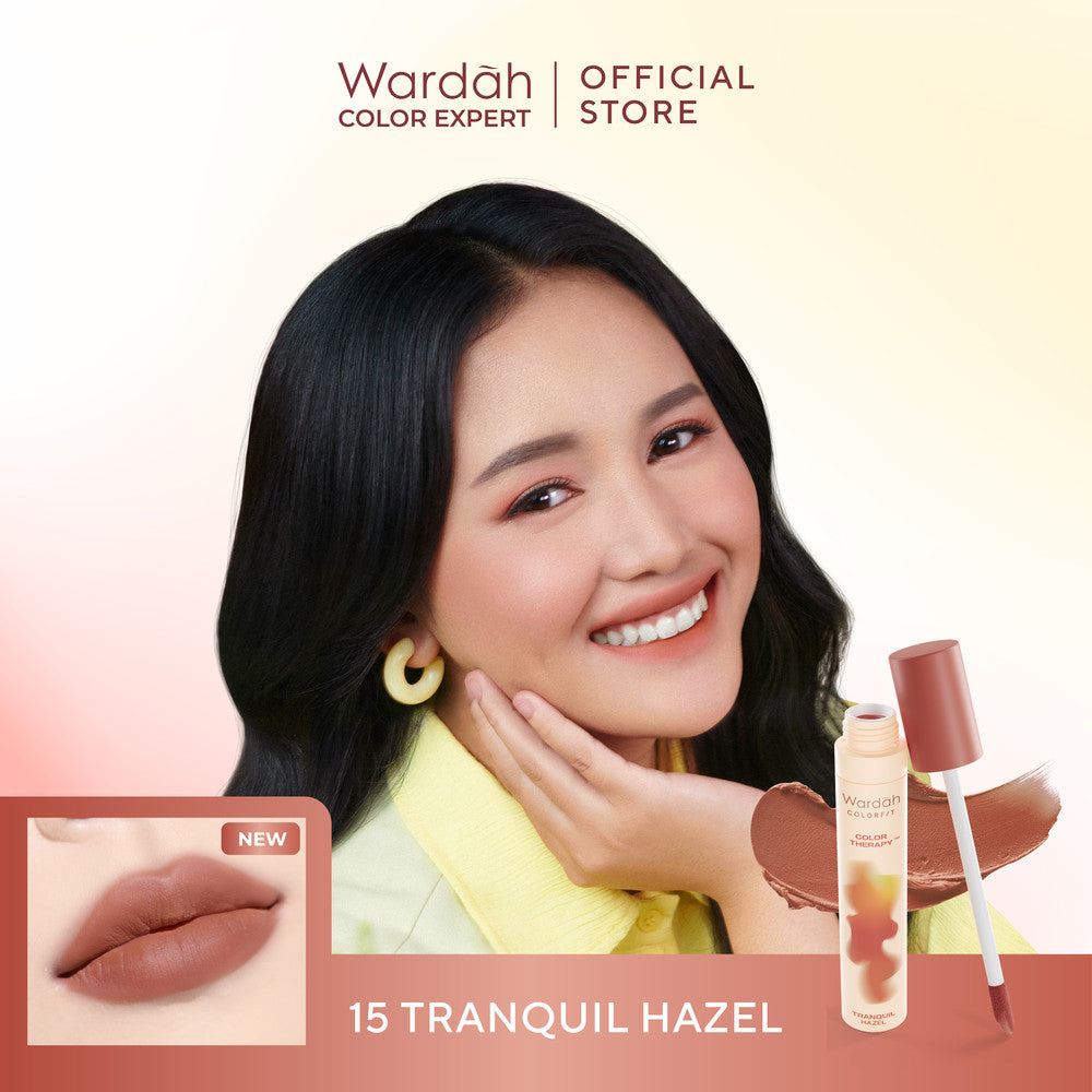 [New!] Wardah Colorfit Velvet Matte Lip Mousse Color Therapy™ - Limited Edition - Lip Cream Tahan Lama - Hasil Matte dan Blurry Effect - Tekstur Mousse-like Yang Halus - Makeup