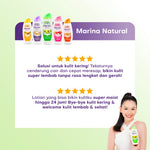 Marina Natural Hand and Body Lotion - Nourish & Healthy Extra Fill [188ml / 3 pcs] - Exp : 11.2027